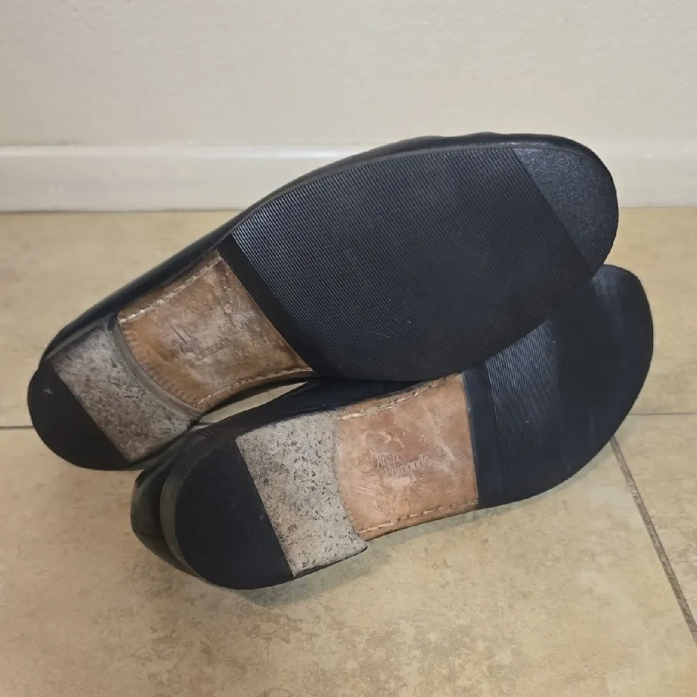 Allen Edmonds Black Woven Leather Loafers